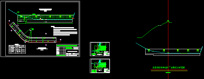 某尾矿坝的全套cad设计结构施工图