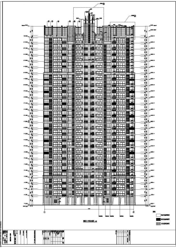 某地27层剪力墙结构高层住宅建筑设计方案图纸-图一