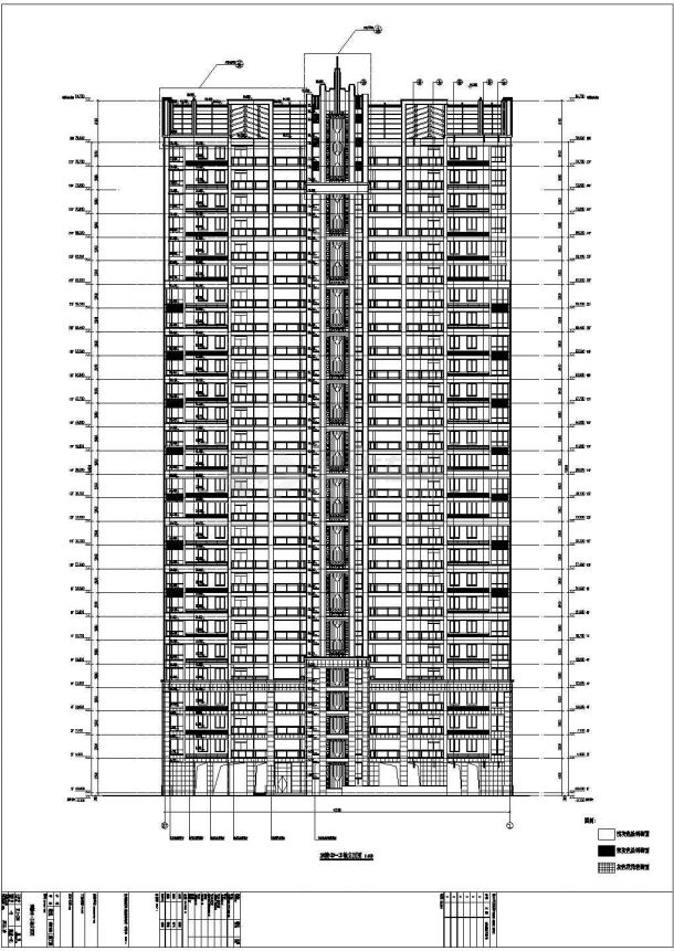 某地27层剪力墙结构高层住宅建筑设计方案图纸-图二