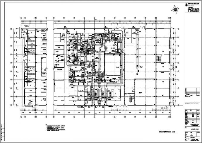 连云港某药厂净化空调系统设计施工图纸_图1