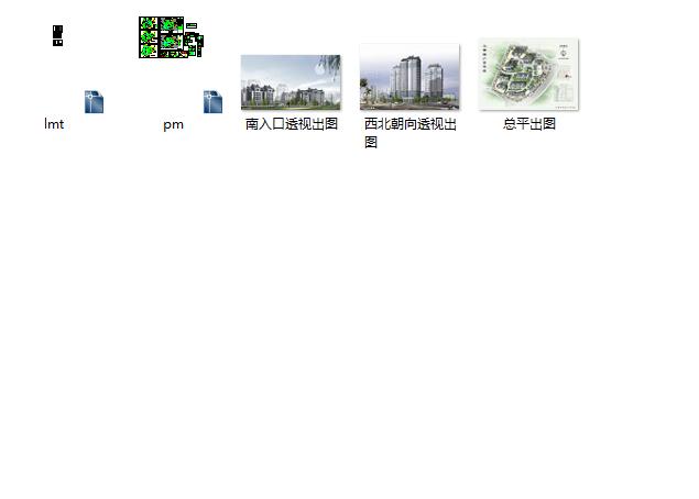精美实用的花园综合住宅区详细规划建筑（含效果图）_图1