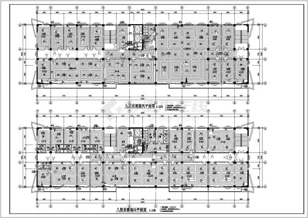 某市9层综合业务楼的采暖设计施工图（地暖）-图二