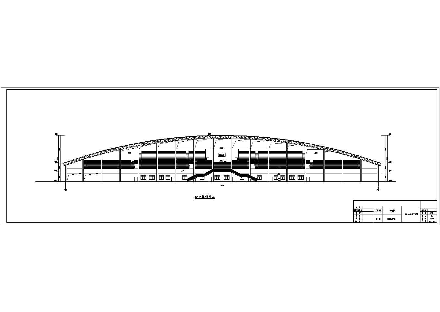 某学院体育场看台建筑设计方案图纸