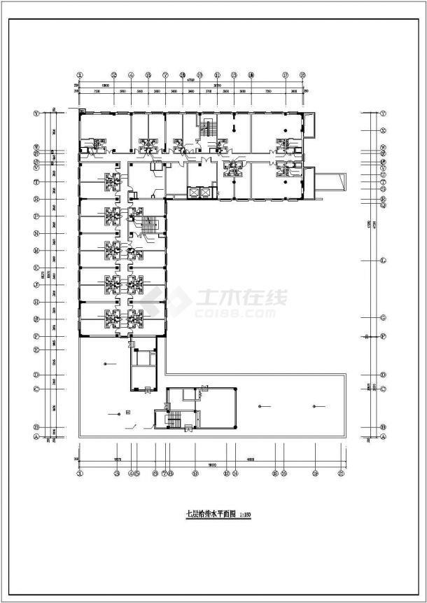 某文化艺术研究院艺术中心消防给排水施工图-图二