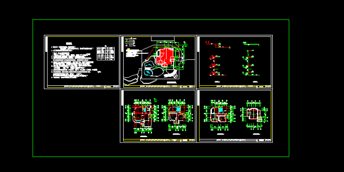 豪华别墅电气设计方案全套CAD平面图_图1