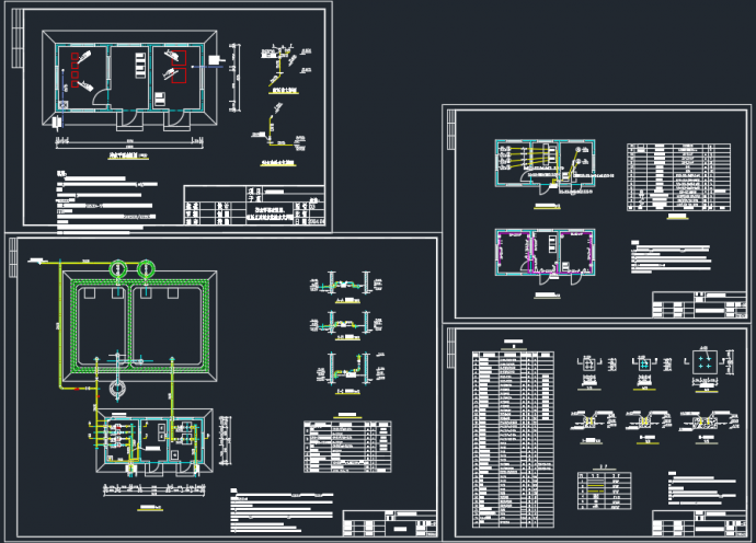 某出水泵房改造工程CAD平面设计图_图1