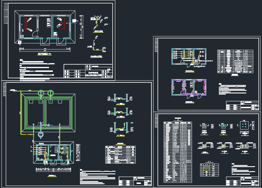某出水泵房改造工程CAD平面设计图