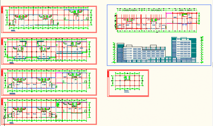龙门某处商住楼建筑工程CAD施工详图_图1