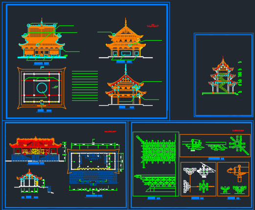 南京某地区古建筑CAD设计施工图_图1