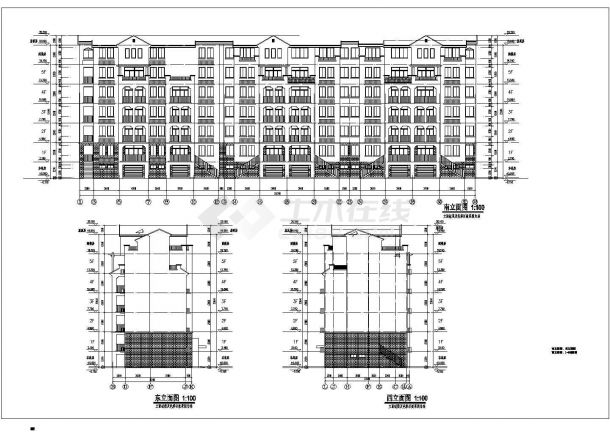 某小区6层框剪结构住宅楼建筑设计方案图-图一