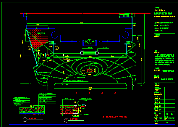 会所前广场景观建筑设计CAD施工图纸_图1