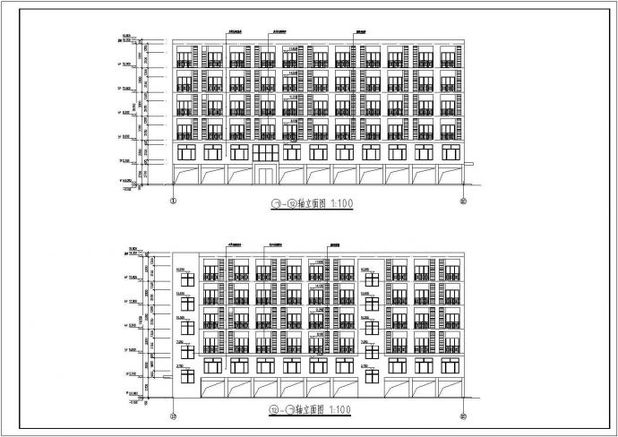 浙江某地区6层综合宿舍楼建筑设计方案图_图1