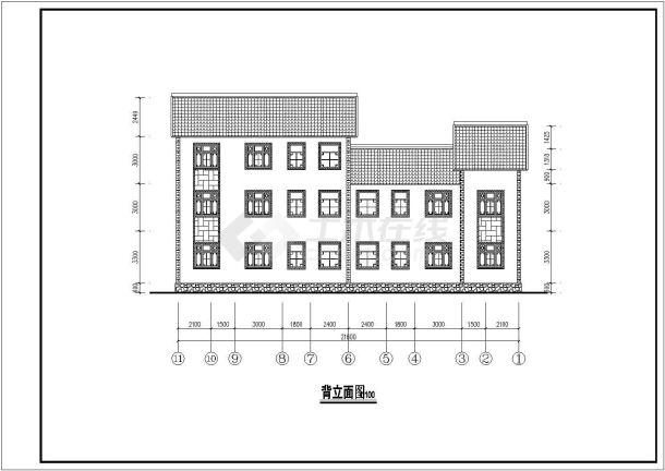 四川某地两层砖混结构新农村住宅建筑设计方案图纸-图二