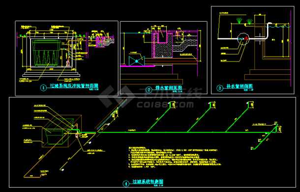 设计精准的莲花池做法设计CAD详图-图二