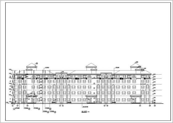 某地区五层框剪结构商住楼建筑设计施工图_图1