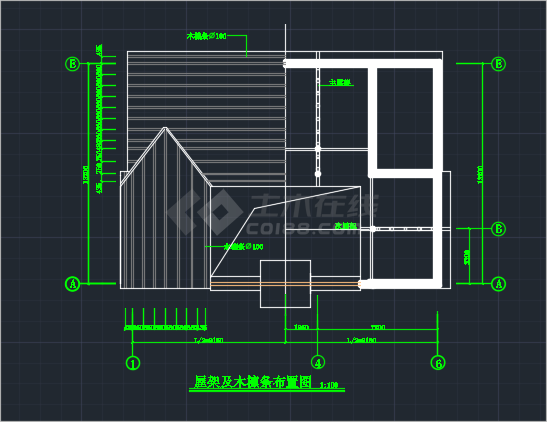 南京某地区准提庵建筑CAD施工图-图二
