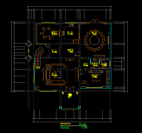 李渡别墅建筑施工图带效果图（全套）-图二