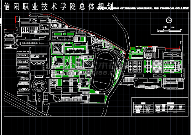 某大学校园建筑CAD整治规划图纸-图一