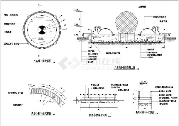 某小区绿化景观规划施工说明全套图纸-图一