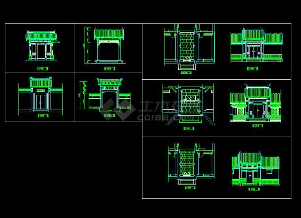 详细精美的古典建筑设计图（最新整理）-图一