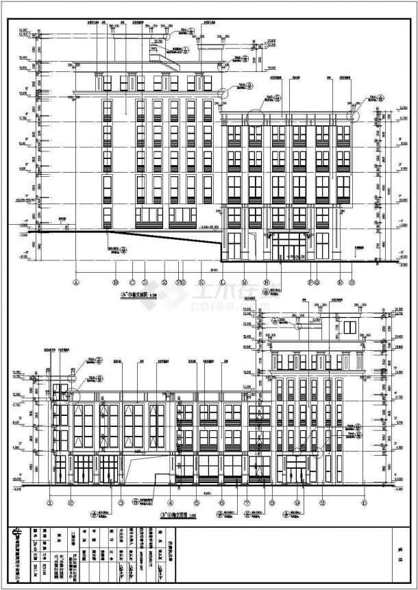 某地五层框架结构医院综合楼建筑设计施工图-图一
