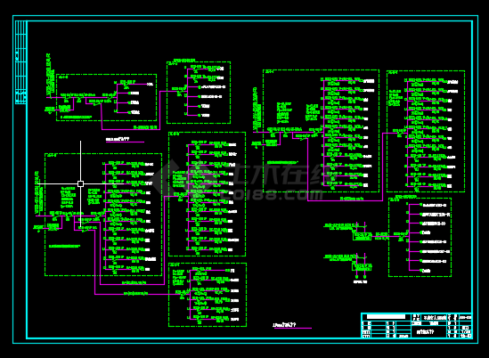 某地区病房电气设计CAD施工图纸-图二