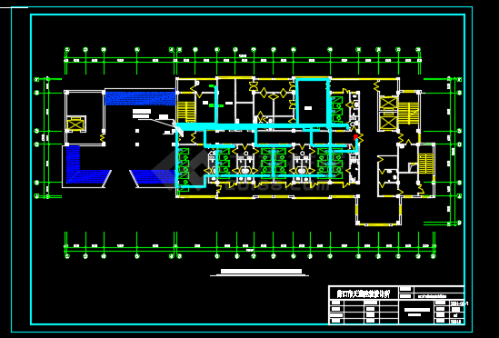 某地区疾病控制中心电气设计CAD施工图纸-图二