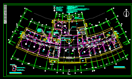 某地区门诊综合楼全套电气设计CAD施工图纸-图二