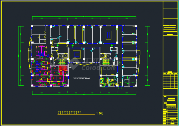 某第二人民医院净化暖通设计CAD蓝图-图二