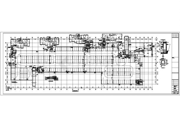 某地单层框架结构人防地下车库建筑设计施工图-图二