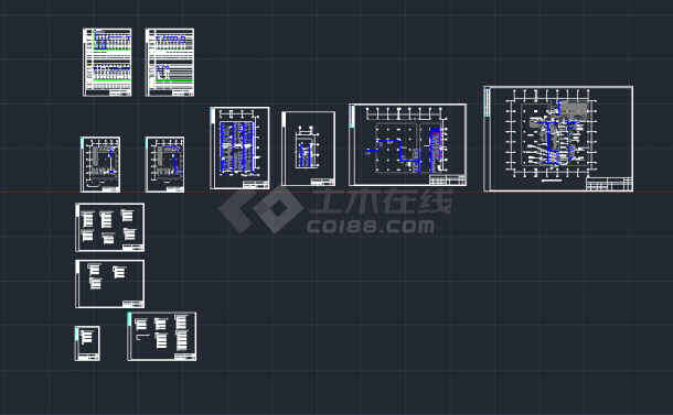 某工厂180V低压配电系统设计CAD图-图一