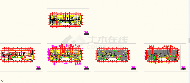 广州某办公楼二十二层平面设计详图-图一