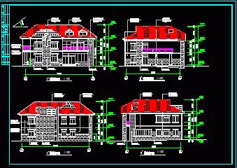 一套流行实用的别墅式疗养院建筑设计图-图二