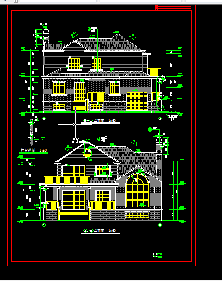 多层办公楼建筑施工CAD设计方案详图-图二
