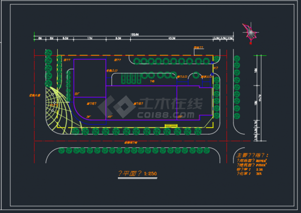 南京某地风云大酒店建筑cad施工图-图二