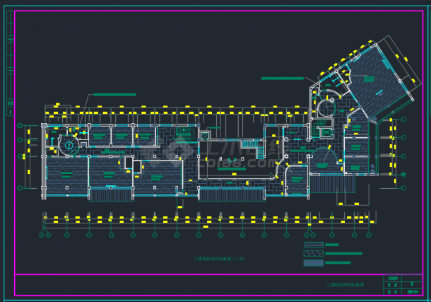 蚌埠经典中式餐厅CAD施工方案简图-图二