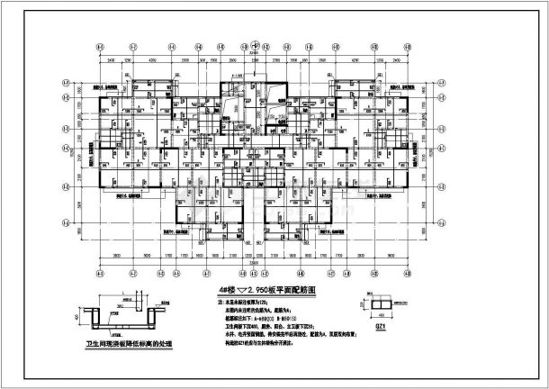 贵州某框支剪力墙结构高层住宅楼施工图-图一