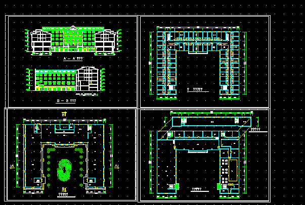 西单大厦设计方案全套CAD平面图_图1