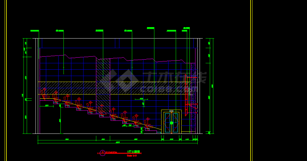 保利国际电影院建筑设计施工全套CAD图纸-图二