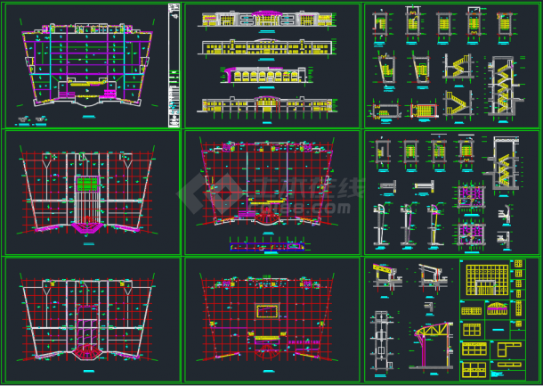 某超市建筑CAD全套方案施工平面图-图一