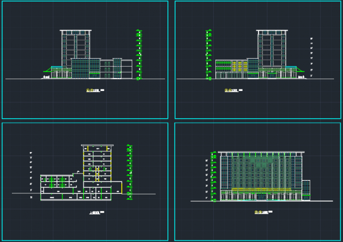 蚌埠某商务酒店建筑CAD方案设计平面图_图1