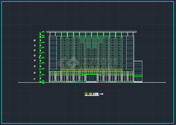 蚌埠某商务酒店建筑CAD方案设计平面图-图二