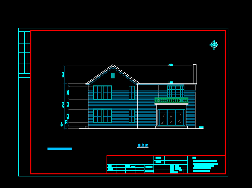 两层独栋别墅砖混结构设计CAD施工图纸-图二