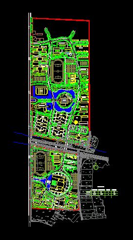 南航新校区规划设计CAD详情图纸-图一