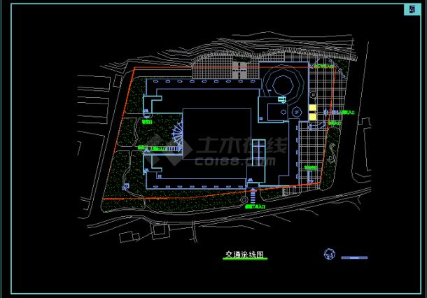 四川农大图书馆建筑设计CAD详情图-图二