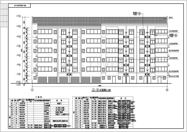 某地区6层框架结构住宅建筑方案图-图二