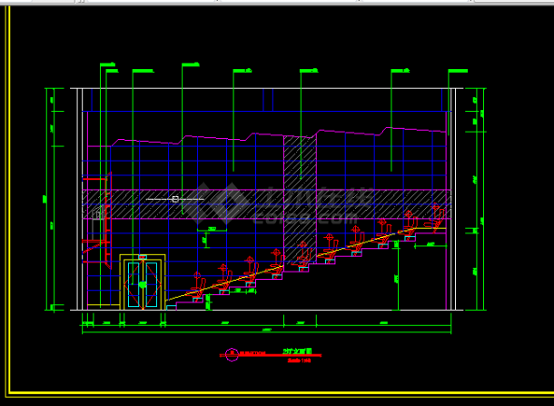 保利国际电影院建施设计全套CAD图纸-图二