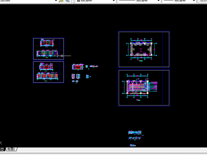 餐厅二层多功能厅设计施工全套CAD图纸_图1