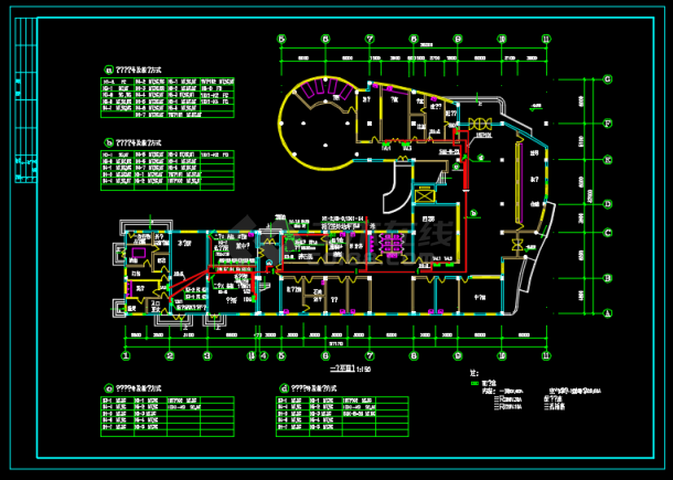 某地区某医院电气全套设计CAD施工图纸-图二
