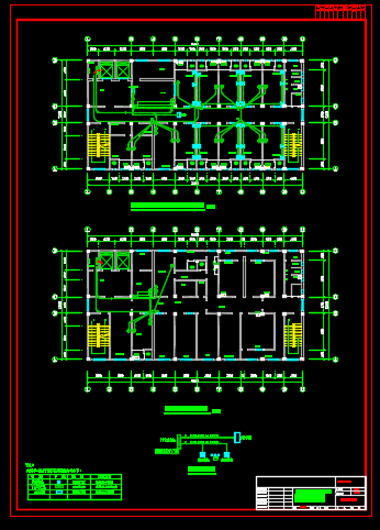 某地区县级中医医院电气设计CAD施工图纸-图一